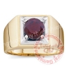 Nhẫn Nam đá Garnet đỏ thiên nhiên - MS: AUGARM002 - anh 1