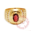 Nhẫn Nam đá Garnet đỏ thiên nhiên - MS: AUGARM003 - anh 1