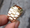 [Hàng đặt] Nhẫn Nam đá Sapphire vàng cam thiên nhiên - MS: SARM024 - anh 2