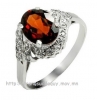 Nhẫn đá Garnet thiên nhiên - MS: GARW014 - anh 2