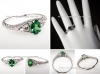 Nhẫn đá Emerald tổng hợp - MS: EmRW006 - anh 1