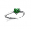 Nhẫn đá Emerald tổng hợp - MS: EMRW004 - anh 1