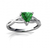Nhẫn đá Emerald tổng hợp - MS: EMRW007 - anh 1