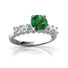 Nhẫn đá Emerald tổng hợp - MS: EMRW019 - anh 1