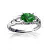 Nhẫn đá Emerald tổng hợp - MS: EMRW021 - anh 1