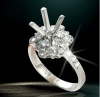 Vỏ nhẫn nữ kim cương nhân tạo - MS: CZSMRW003 - anh 1