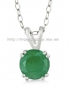 Mặt dây chuyền đá Chalcedony thiên nhiên màu Emerald - MS: CHAPE005 - anh 1